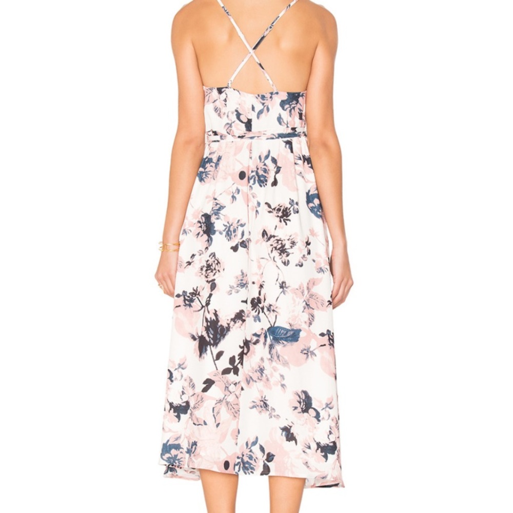 Yumi Kim Floral Midi Dress in Pink and Blue - Picture 4 of 14